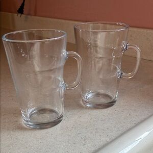 Two Nespresso Glass Mugs